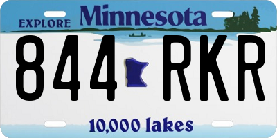 MN license plate 844RKR