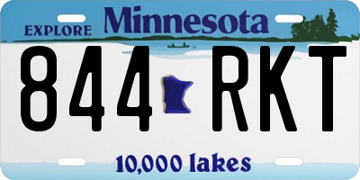 MN license plate 844RKT