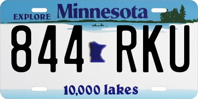 MN license plate 844RKU