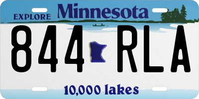 MN license plate 844RLA
