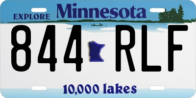 MN license plate 844RLF