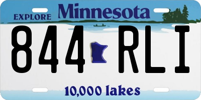 MN license plate 844RLI