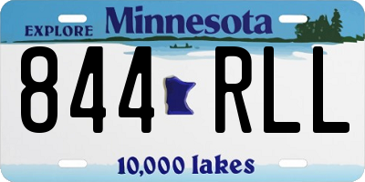 MN license plate 844RLL