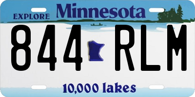 MN license plate 844RLM