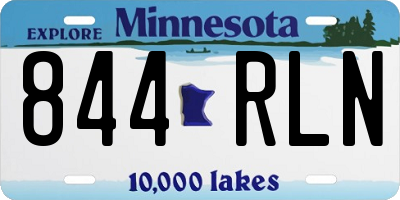 MN license plate 844RLN
