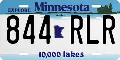 MN license plate 844RLR