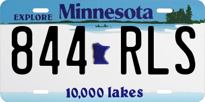 MN license plate 844RLS