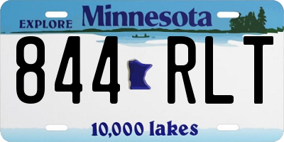 MN license plate 844RLT