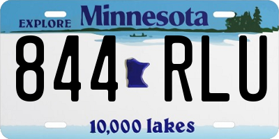 MN license plate 844RLU