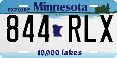 MN license plate 844RLX