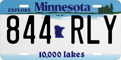 MN license plate 844RLY