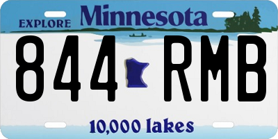 MN license plate 844RMB