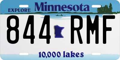 MN license plate 844RMF