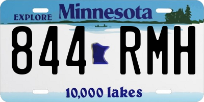 MN license plate 844RMH