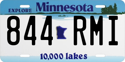 MN license plate 844RMI