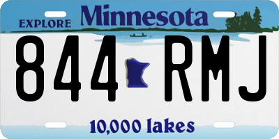 MN license plate 844RMJ
