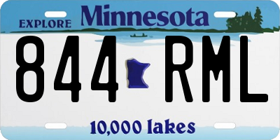 MN license plate 844RML
