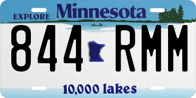 MN license plate 844RMM