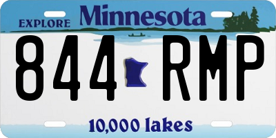 MN license plate 844RMP