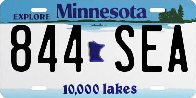 MN license plate 844SEA