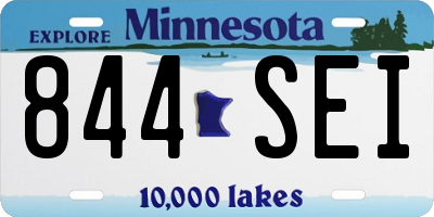 MN license plate 844SEI