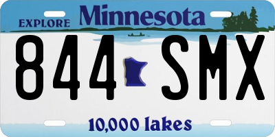 MN license plate 844SMX