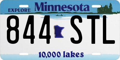 MN license plate 844STL
