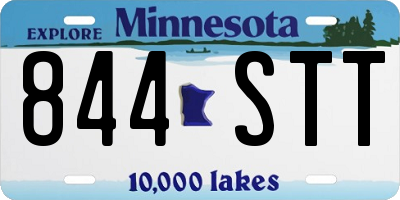 MN license plate 844STT