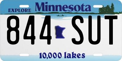 MN license plate 844SUT