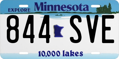 MN license plate 844SVE