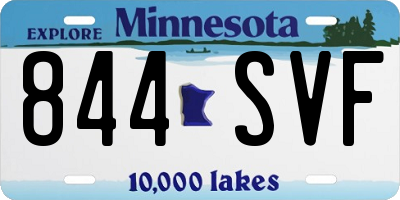 MN license plate 844SVF