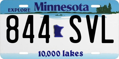 MN license plate 844SVL