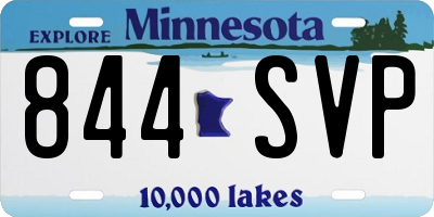 MN license plate 844SVP