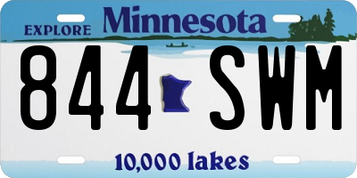 MN license plate 844SWM
