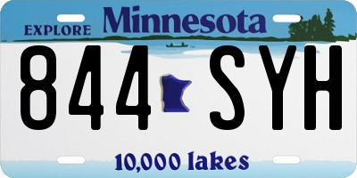 MN license plate 844SYH
