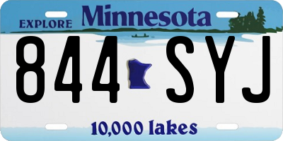 MN license plate 844SYJ
