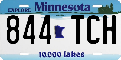 MN license plate 844TCH