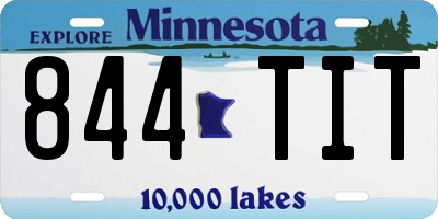 MN license plate 844TIT