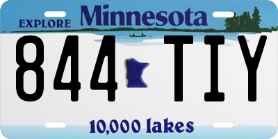 MN license plate 844TIY