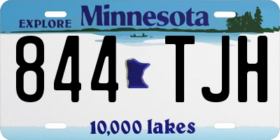 MN license plate 844TJH