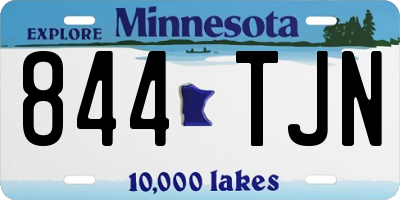 MN license plate 844TJN