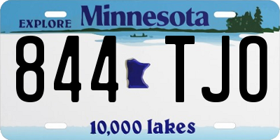 MN license plate 844TJO