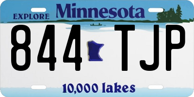 MN license plate 844TJP