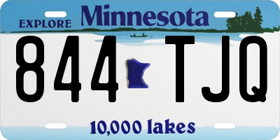 MN license plate 844TJQ