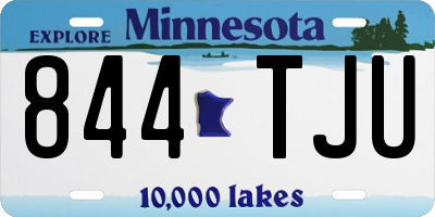 MN license plate 844TJU