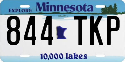 MN license plate 844TKP