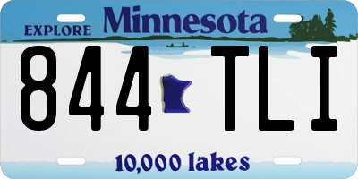 MN license plate 844TLI