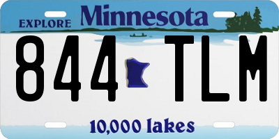 MN license plate 844TLM