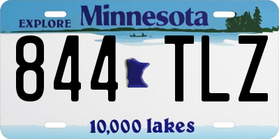 MN license plate 844TLZ