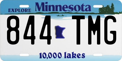 MN license plate 844TMG